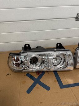 Predne svetla Angel Eyes pre BMW E36 kupe a kabrio - 2