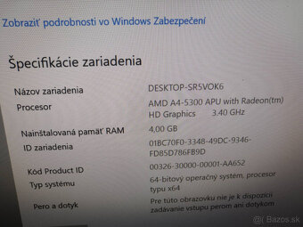 pocitac - AMD A4-5300 Dual-Core, 3.40GHz (65W), - 2