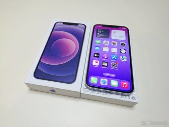 APPLE iPHONE 12 64GB PURPLE ,ZDRAVIE BATERKY 100% - 2
