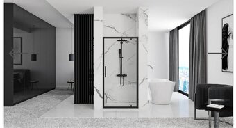 Nové sprchové dvere Rea Rapid Swing Black 100x195 - 2