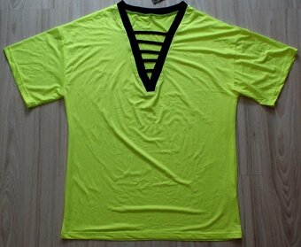 Neónové žlto zelené tričko, v. M/L/XL - 2