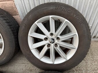16" Elektrony SKODA 5x112 s letnymi pneu 215/60 R16 - 2