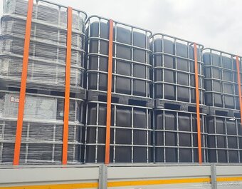 Potravinárske čierne 1000L ibc kontajnery sudy - 2