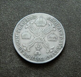 Predám 1/2 toliar 1792 H Leopold II. - 2