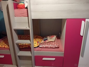 Poschodová posteľ so skriňou - 2
