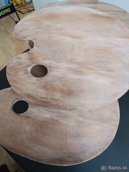 Vintage drevené podložky/tácky - 2