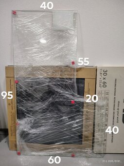 Predám bezpečnostné sklo okolo krbu v tvare L - 2