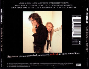 CD Whitesnake – Starkers In Tokyo 1997 - 2