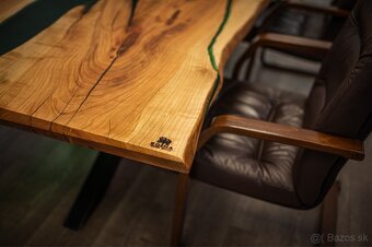 epoxidový jedálenský stôl masívny stôl - 2