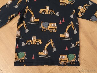 Tričko LINDEX 110 (4-5 r.) modré bagre - 2