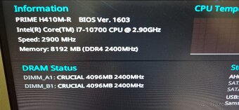 procesor intel core i7 10700 2.90ghz 8jadro socket 1200 - 2