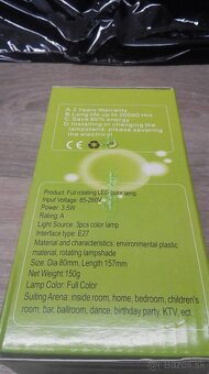 LED disco žiarovky E27 - 2