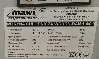 Chladiarenská vitrina WCHCN-DAN - 2