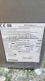Teplovzdušné krbové kachle Flamingo Vega. - 2