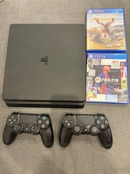 PS4 Slim 500GB + 2 ovládače + 2 hry - 2