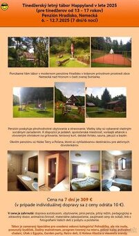 Letný pobytový tábor v Nízkych Tatrách 6.-12.7. - 2