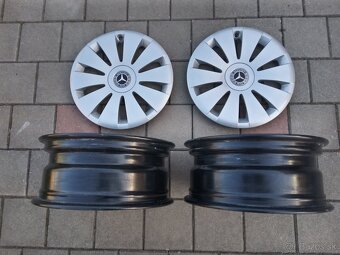 Plechové disky+puklice 4 ks, rozm. 6 1/2 x 16 - 2