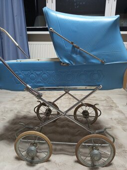 Detský retro kočík kočiar pre bábiky - 2