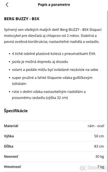 Berg Buzzy slapacia kara / slapacie auticko - 2