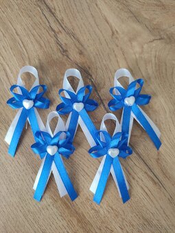 Svadobné pierka modré - 2