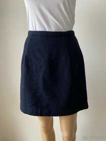 Krátka modrá sukňa Gant Mko - 2