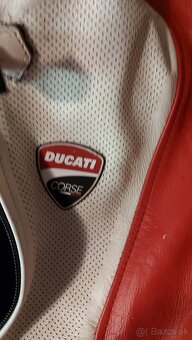 Moto kožená kombinéza Ducati, perforovaná - 2