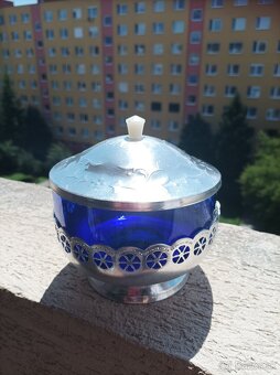 vzácna starožitná cukornička alebo miska na sladkosti vyrobe - 2