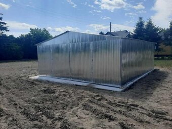 Plechová garáž 6x5m - 2