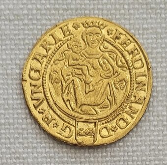 Zlatý dukát Ferdinand I., 1550, uhorská razba s Madonou - 2