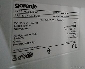 Kombinovaná chladnička Gorenje - 2