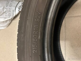 Predám používanú pneumatiku Toyo Proxes 215/50 R18 92V - 2