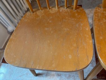 Drevené stoličky 4 ks - 2