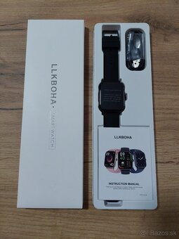 Chytré hodinky P72 – 1,85" - volanie, IP68, čierné - 2