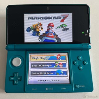 Nintendo 3DS Aqua Blue + 128gb - 2