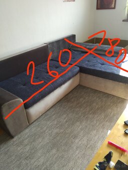Rohový rozťahovacý gauč - 2