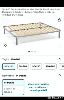 Postel 160x200 vyhodna cena - 2