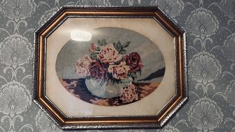 Staré vyšívané gobelínové obrazy - 2