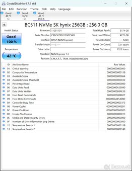 Predám 256GB NVMe SSD SK HYNIX - 2