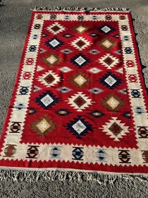 Vlnený koberec Kelim - 2