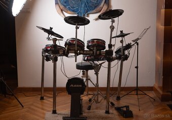 Predám málo používanú biciu súpravu (Alesis Crimson II) - 2