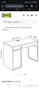 Písací stôl Micke z Ikea - 2