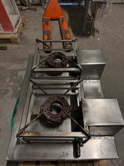 Nerezový priemyselný plynový varič – dvojhorák - 2