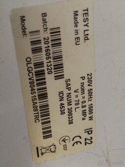 Elektrický bojler 70L - 2