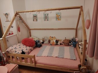 Posteľ domček Clasic so zábranou - 2