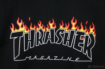 Tričko Thrasher Scorched Outline - čierne (black) - 2
