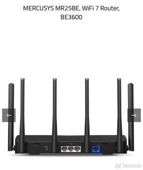 MERCUSYS MR25BE, WiFi 7 Router, BE3600 - 2