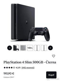 Predám PS4 slim a PS4 1TB - info v popise - 2