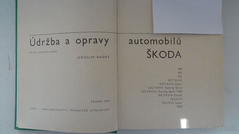 Predám:retro lit.Údržba a opravy Škoda 440,Octavia,Felícia - 2