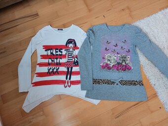 Predlzene tricko 134/140 + biele zdarma - 2