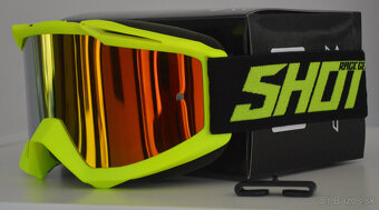 Predám okuliare shot žlté fluo zrka. sklo červené - 2